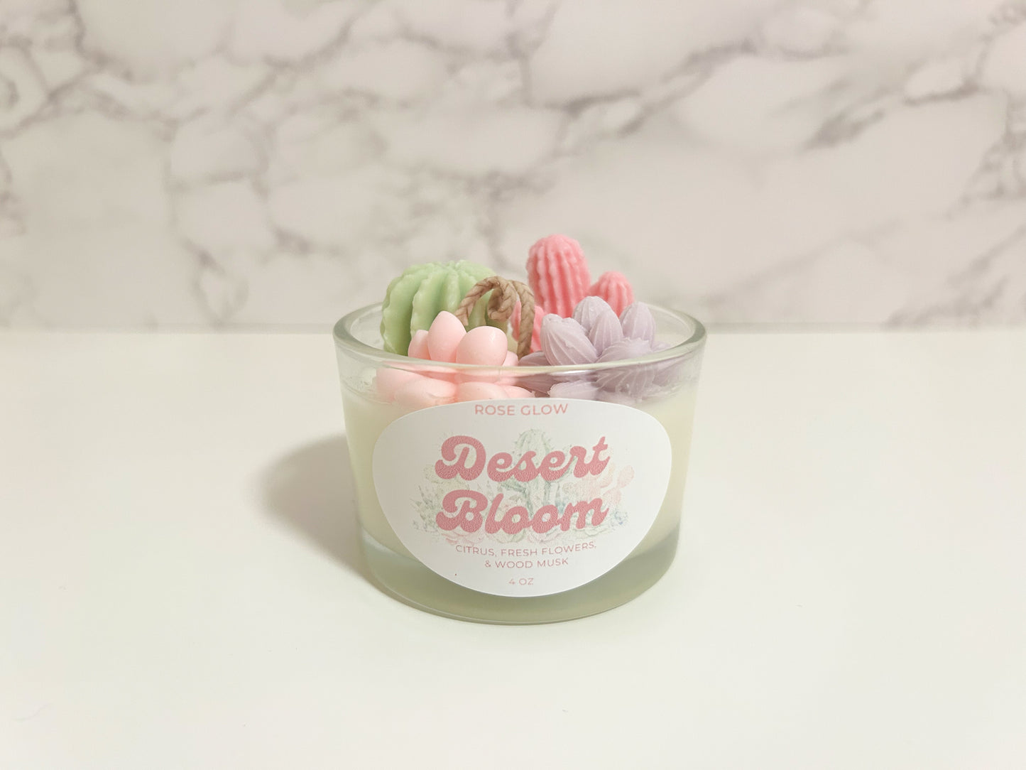 Desert Bloom Succulent Candle