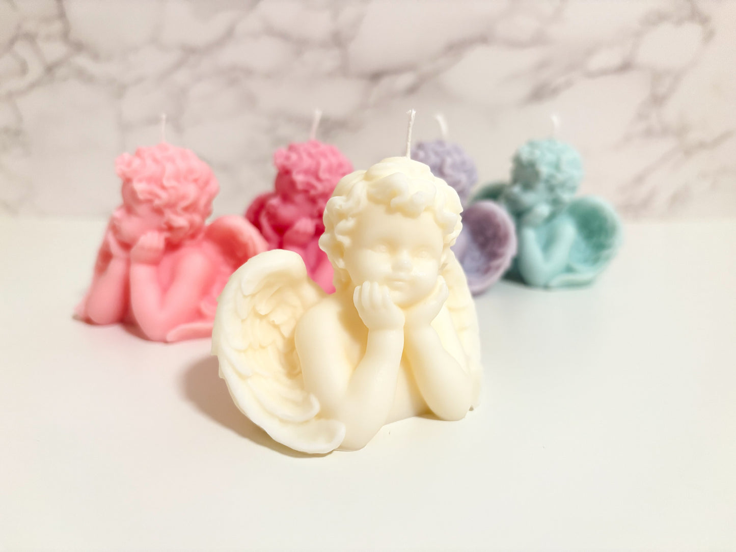 Sweet Angel Cherub Candle