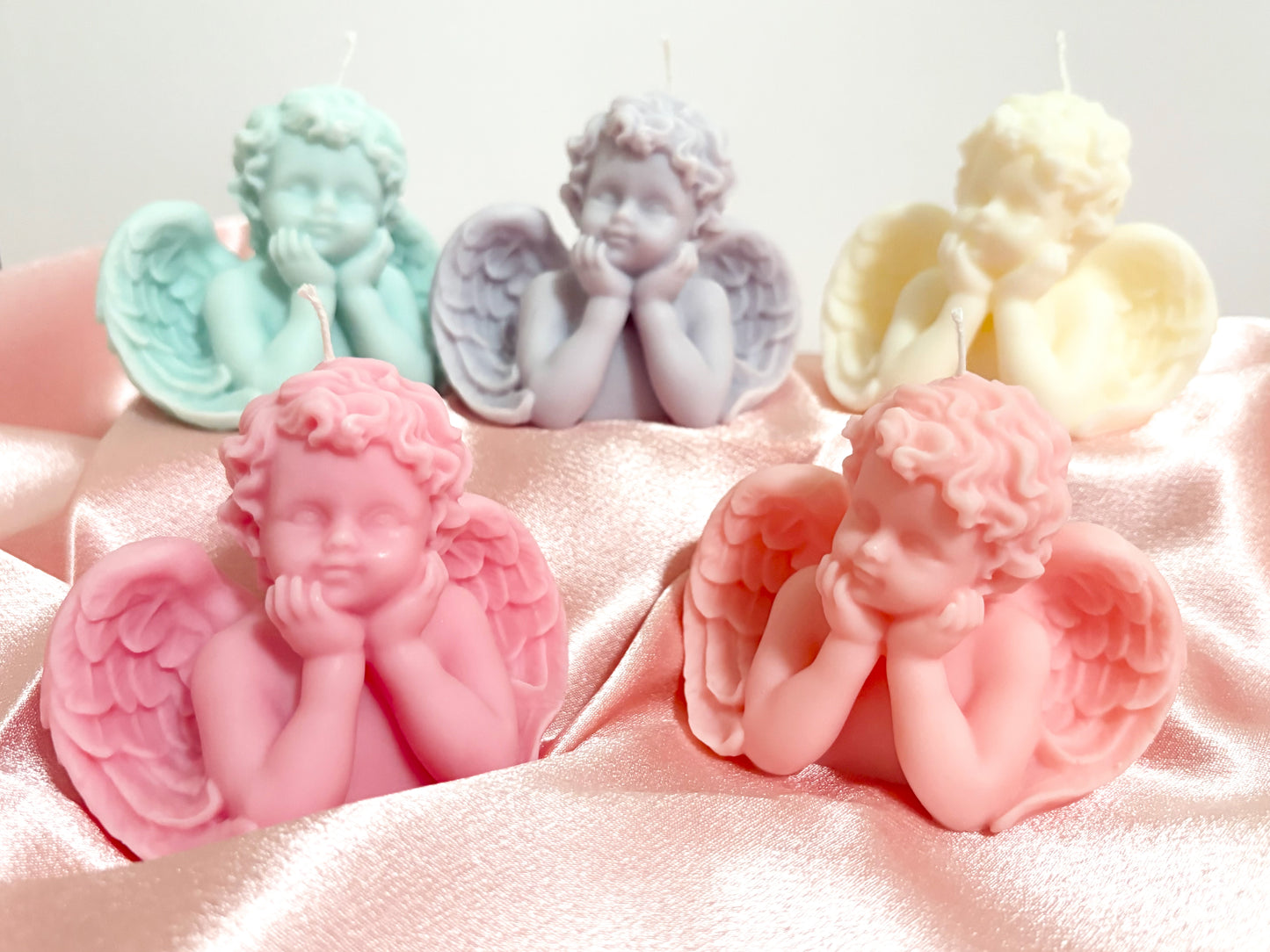 Sweet Angel Cherub Candle