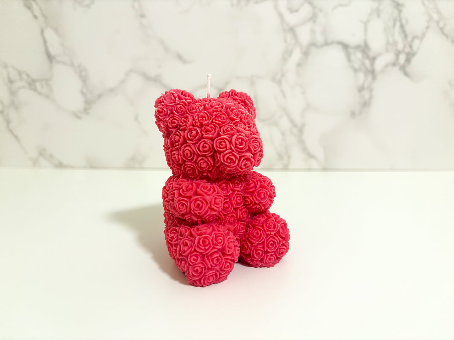 Rose Bear Candle