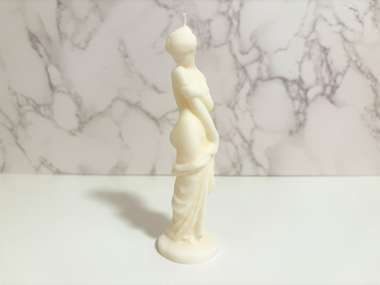Demure Venus Statue Candle