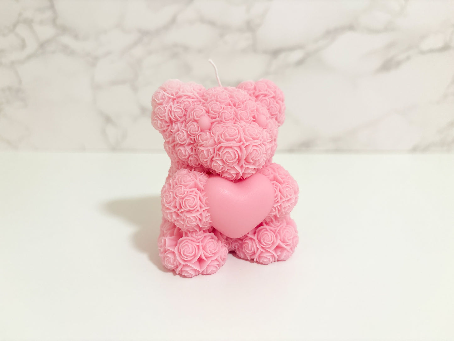 Luxe Rose Bear Candle