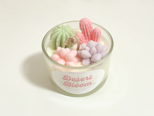 Desert Bloom Succulent Candle
