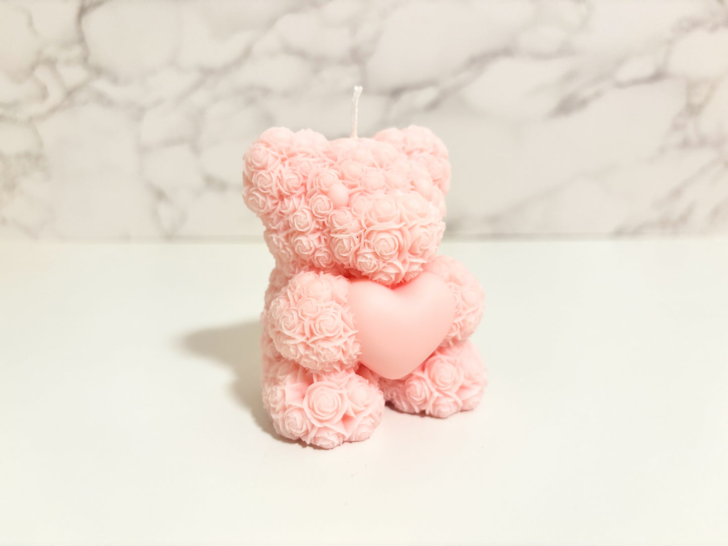 Luxe Rose Bear Candle