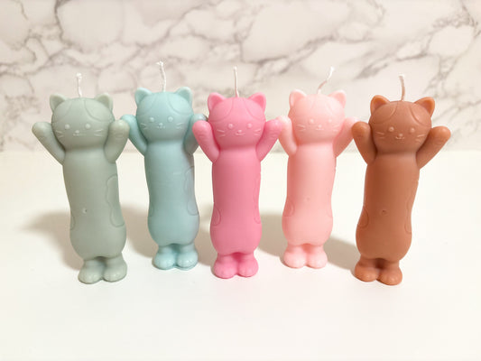 Stand Up Kitty Cat Candle