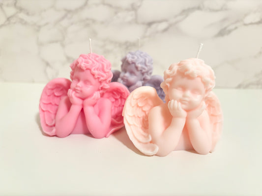 Sweet Angel Cherub Candle