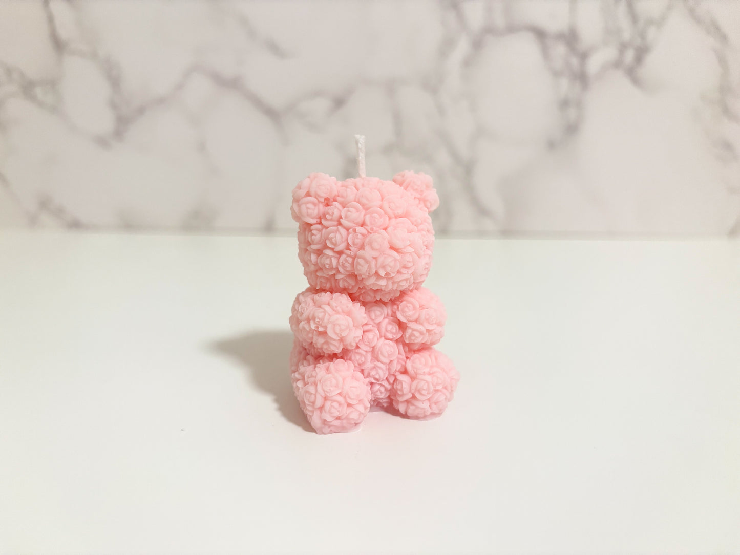 Mini Rose Bear Candle