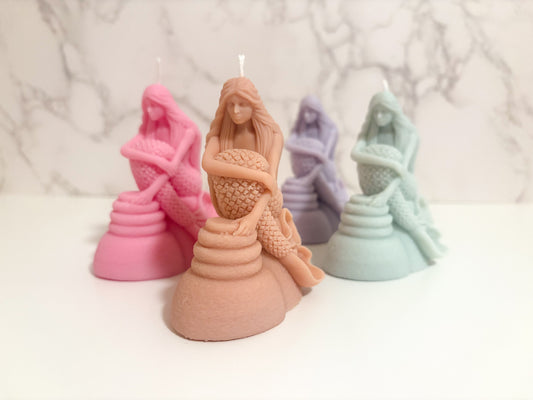 Siren Of The Sea Mermaid Candle